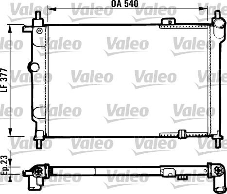Kühler, Motorkühlung VALEO 731551