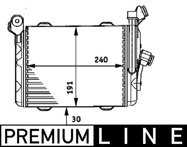 Ölkühler, Motoröl MAHLE CLC33000P