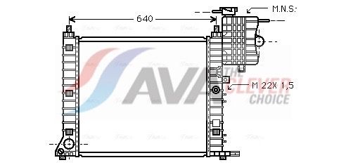Kühler, Motorkühlung AVA QUALITY COOLING MS2213
