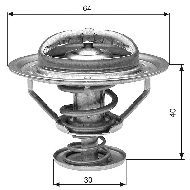 Kühlwasserthermostat Gates TH31182G1