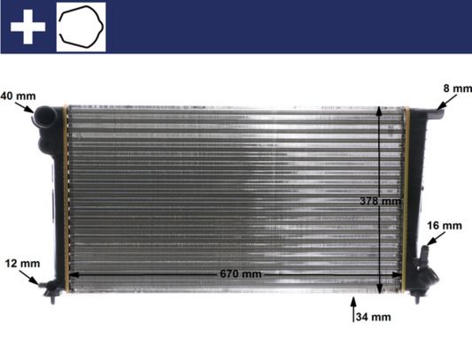 Kühler, Motorkühlung MAHLE CR624000S