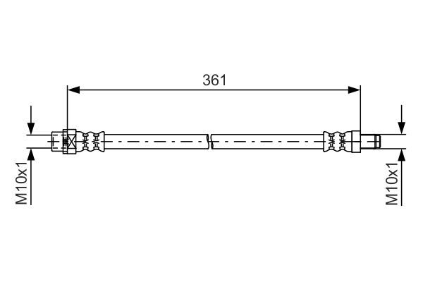Bremsschlauch BOSCH 1 987 481 600