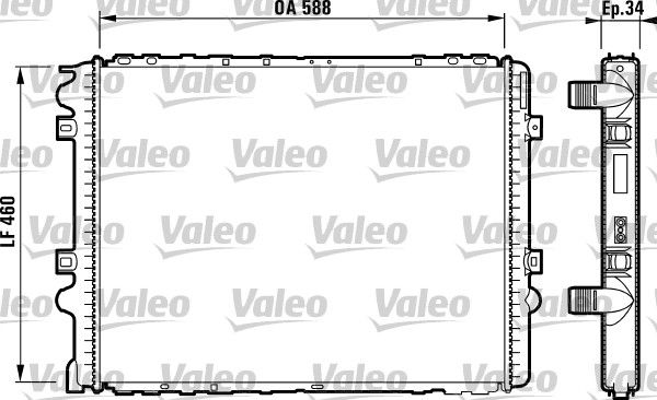 Kühler, Motorkühlung VALEO 732569