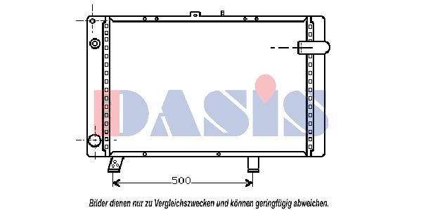 Kühler, Motorkühlung AKS DASIS 160680N