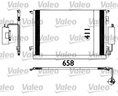 Kondensator, Klimaanlage VALEO 817648