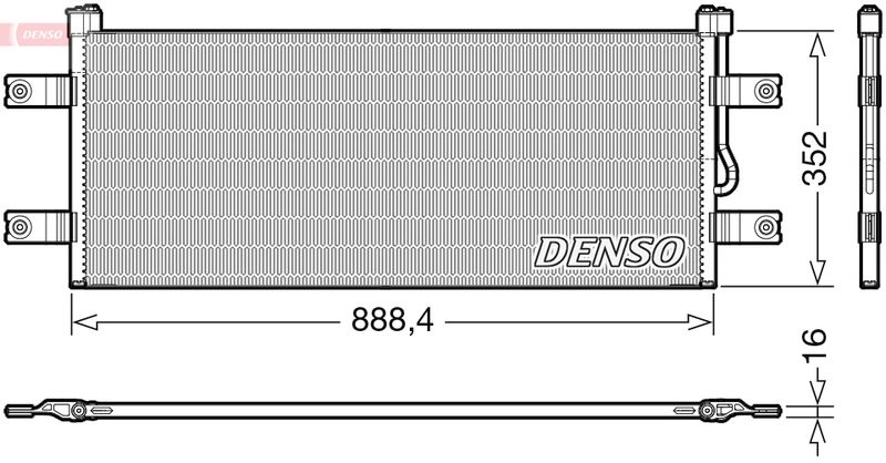 Kondensator, Klimaanlage DENSO DCN99068