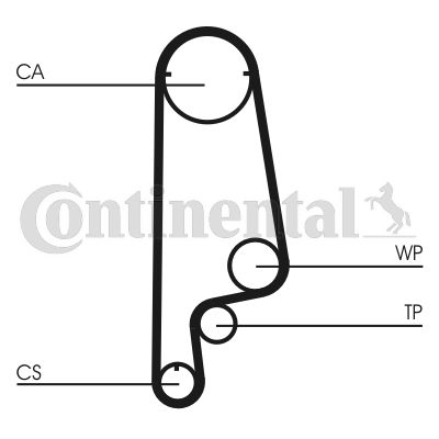Zahnriemen CONTINENTAL CTAM CT1070