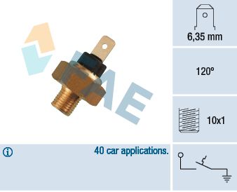 Temperaturschalter, Kühlmittelwarnlampe FAE 35520