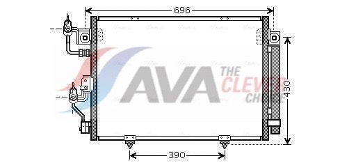 Kondensator, Klimaanlage AVA QUALITY COOLING MT5191D