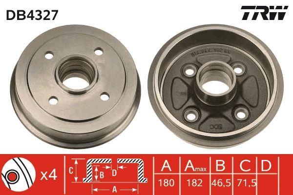 Bremstrommel TRW DB4327