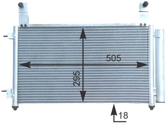 Kondensator, Klimaanlage MAHLE AC435000S