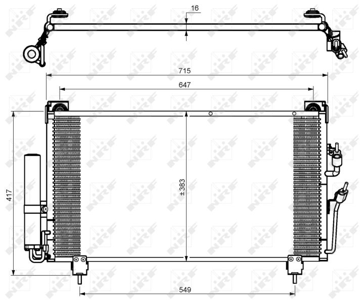 Kondensator, Klimaanlage NRF 35755