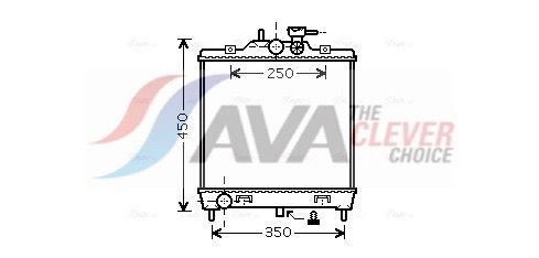 Kühler, Motorkühlung AVA QUALITY COOLING KA2063