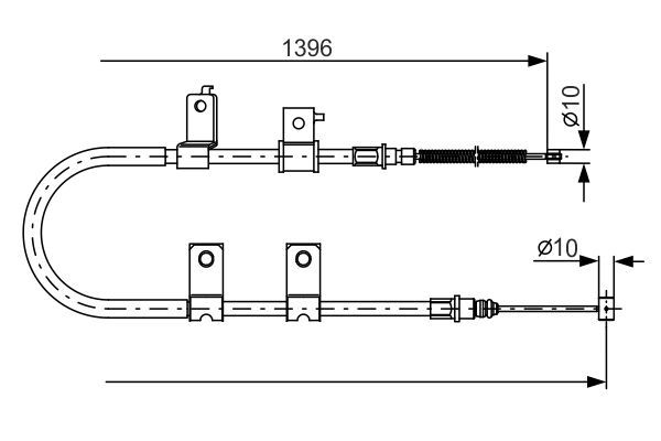 Seilzug, Feststellbremse BOSCH 1 987 482 083