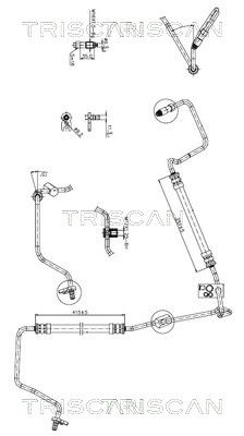 Hydraulikschlauch Lenkung TRISCAN 8516 28012