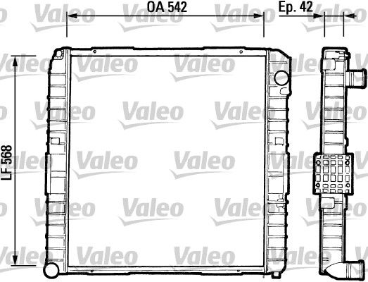 Kühler, Motorkühlung VALEO 730378