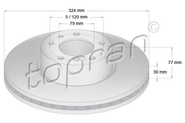 Bremsscheibe TOPRAN 501 218