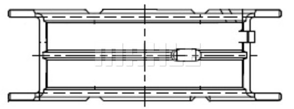 Vevlager MAHLE 001 FL 21834 050