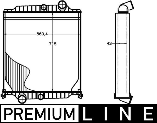 Kühler, Motorkühlung MAHLE CR1225000P