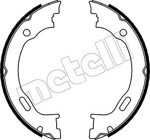 Bremsbackensatz, Feststellbremse METELLI 53-0242