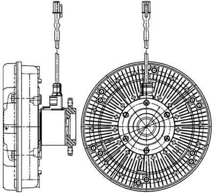 Kupplung, Kühlerlüfter MAHLE CFC223000P