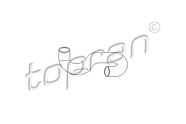 Kühlerschlauch TOPRAN 206 704