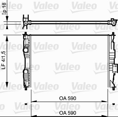 Kühler, Motorkühlung VALEO 735118
