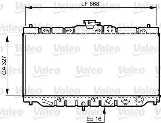 Kühler, Motorkühlung VALEO 730424