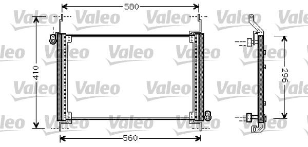 Kondensator, Klimaanlage VALEO 818007