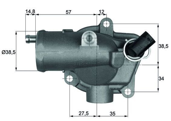 Thermostat, Kühlmittel MAHLE TI2892