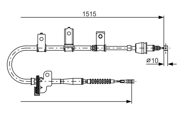 Seilzug Feststellbremse BOSCH 1 987 482 097