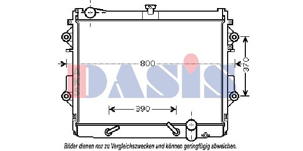 Kühler, Motorkühlung AKS DASIS 210222N