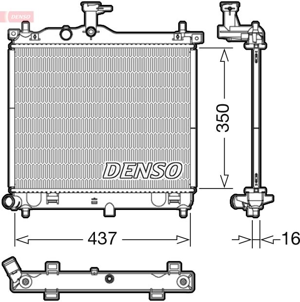 Kühler, Motorkühlung DENSO DRM41012