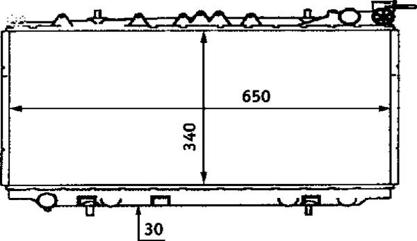 Kühler, Motorkühlung MAHLE cr 435 000s
