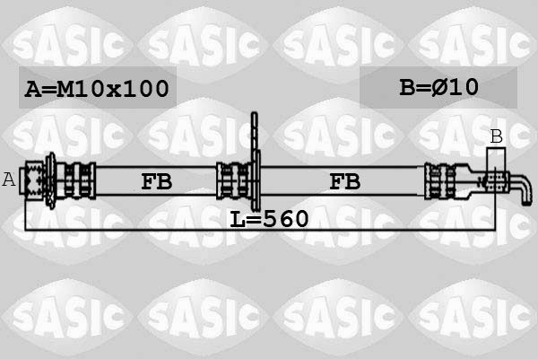 Bremsschlauch SASIC 6600038