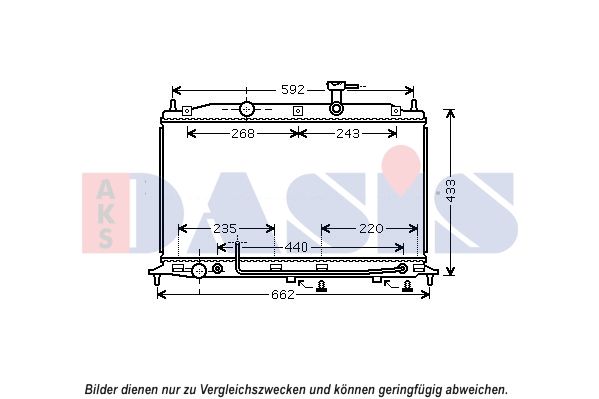 Kühler, Motorkühlung AKS DASIS 560086N
