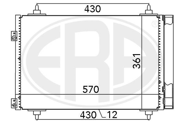 Kondensator, Klimaanlage ERA 667013
