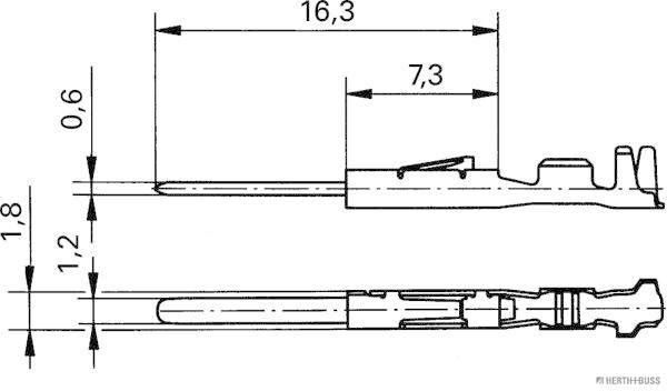 Crimpverbinder HERTH+BUSS ELPARTS 50253392