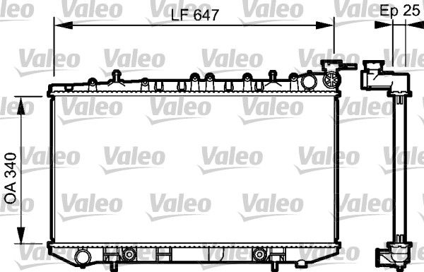 Kühler, Motorkühlung VALEO 734152