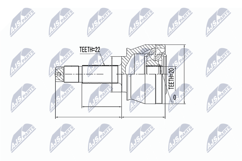 Gelenksatz Antriebswelle NTY NPZ-FT-041
