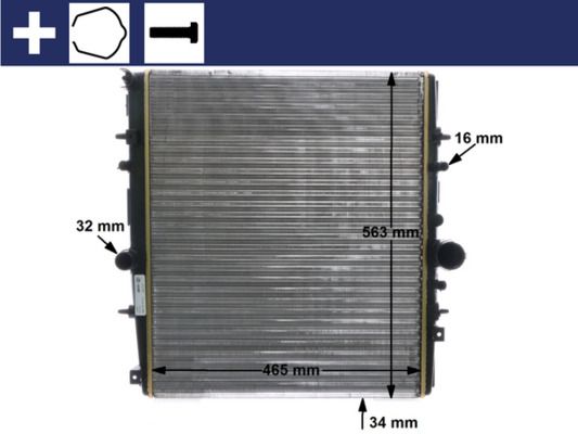 Kühler, Motorkühlung MAHLE CR1436000S
