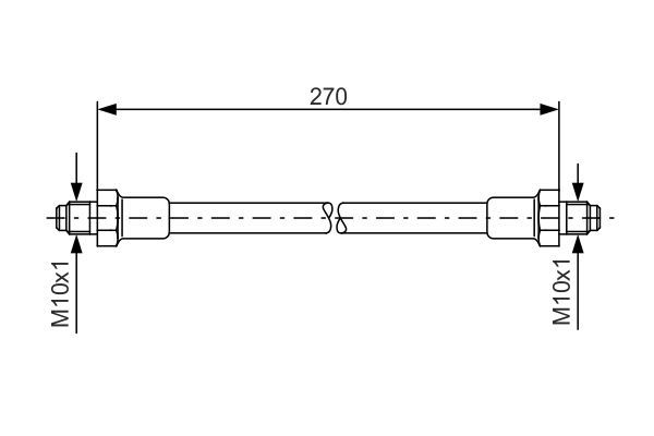 Bremsschlauch BOSCH 1 987 476 389