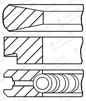 Kolbenringsatz GOETZE ENGINE 08-335400-00