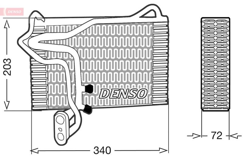 Verdampfer, Klimaanlage DENSO DEV02001