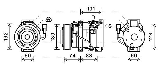 Kompressor, Klimaanlage AVA QUALITY COOLING toak611