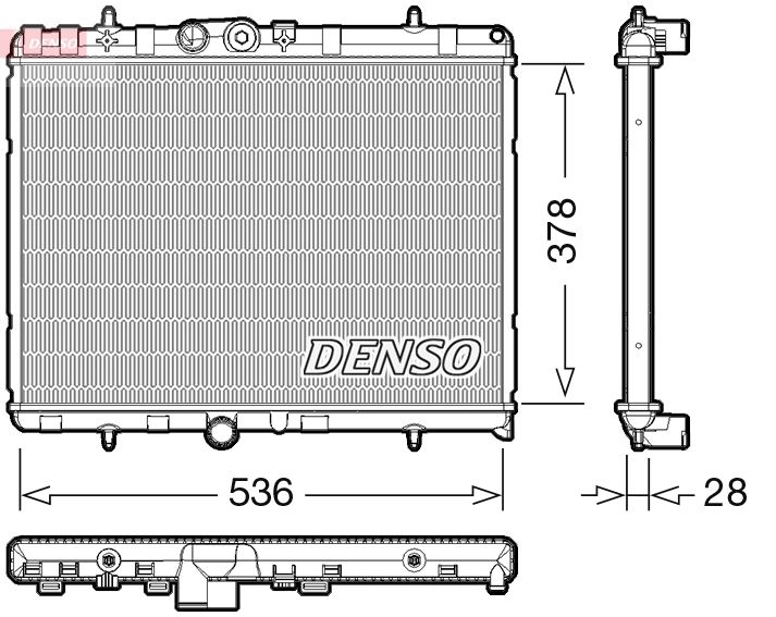 Kühler, Motorkühlung DENSO DRM07004