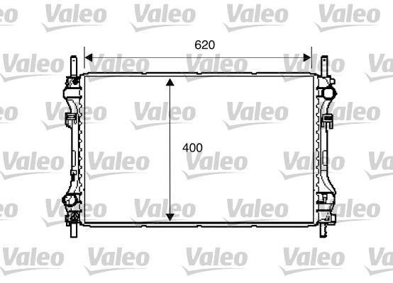 Kühler, Motorkühlung VALEO 734293