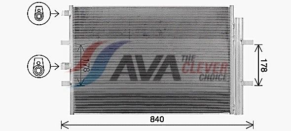 Kondensator, Klimaanlage AVA QUALITY COOLING FD5675D