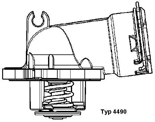 Thermostat, Kühlmittel WAHLER 4490.87D