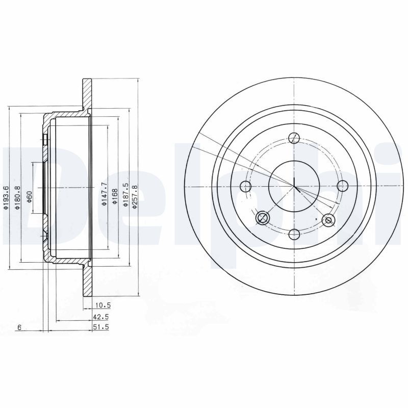 Bremsscheibe DELPHI BG4091